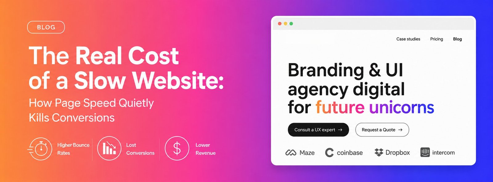 The Real Cost of a Slow Website graphic
