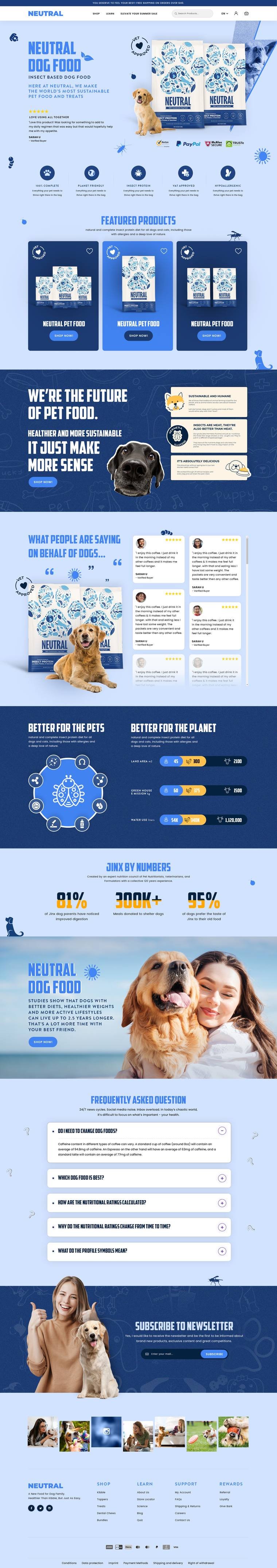Canine Nutrition Co project screenshot