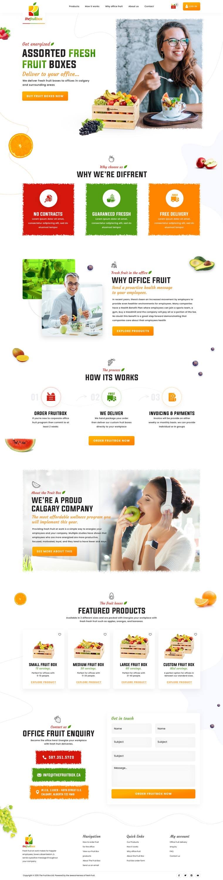 Fresh Fruit Delivery project screenshot