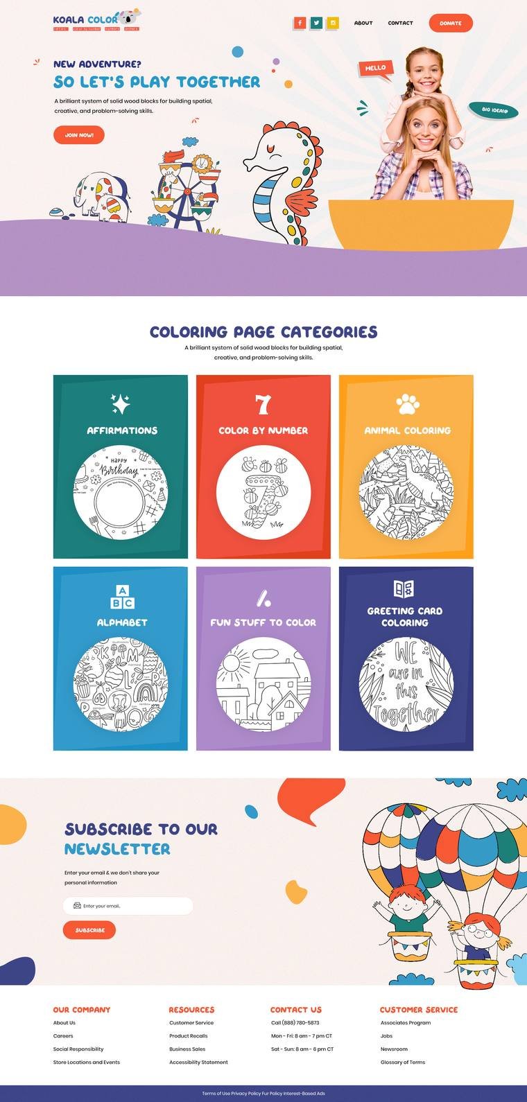 Kids Coloring Brand project screenshot