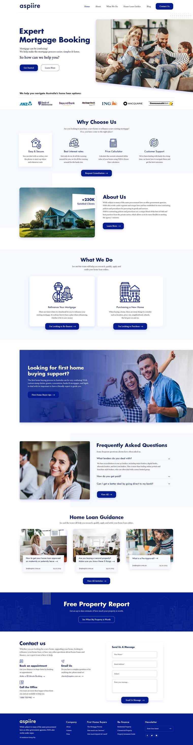 Mortgage Finance Portal project screenshot