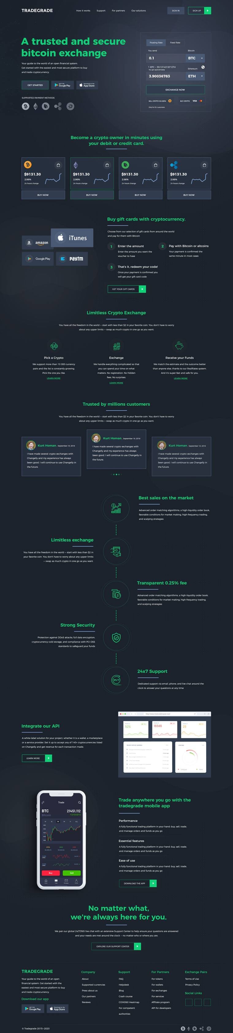 Crypto Platform project screenshot