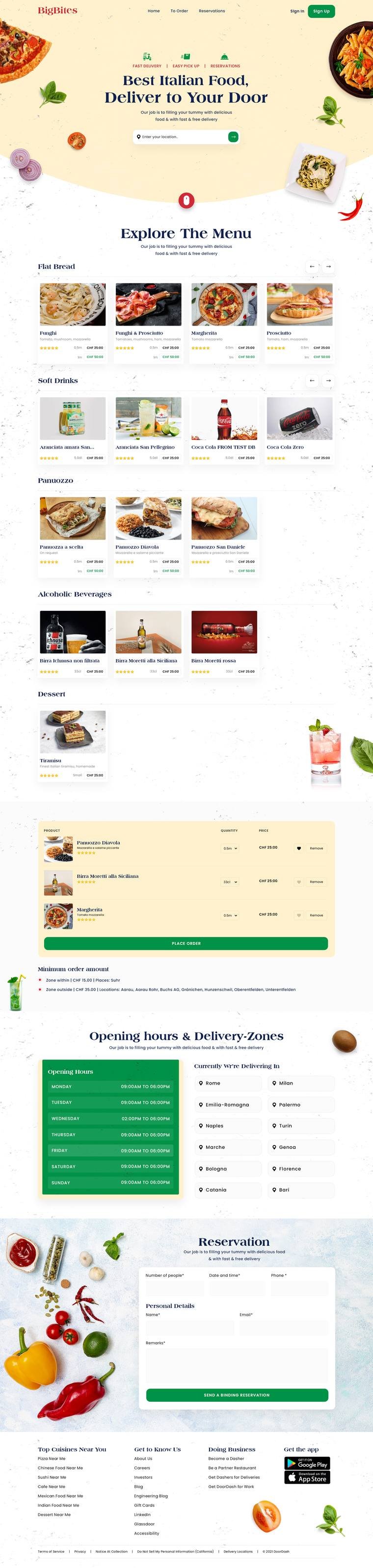 Food Delivery Hub project screenshot