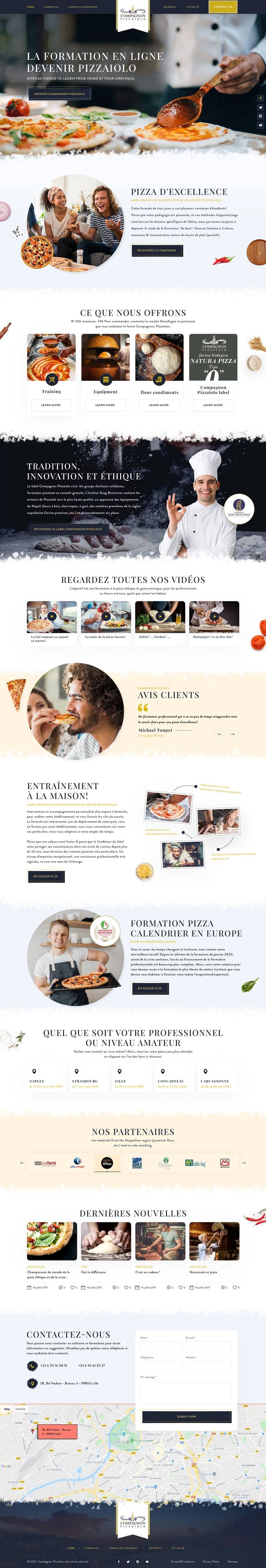 Artisan Pizza Co project screenshot