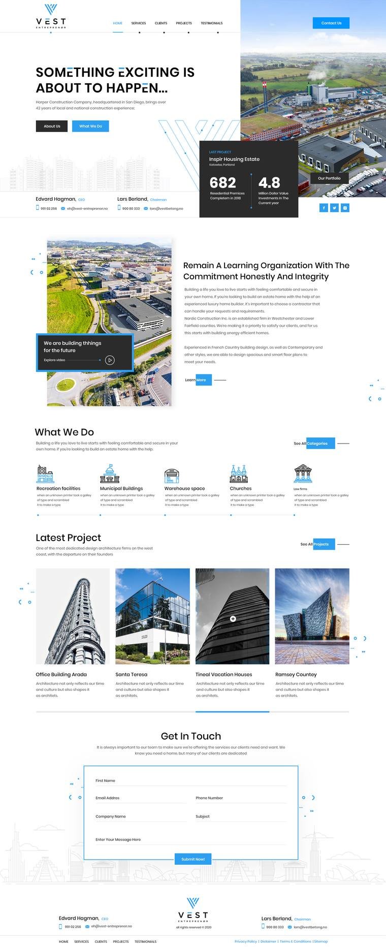 Modern Build Co project screenshot